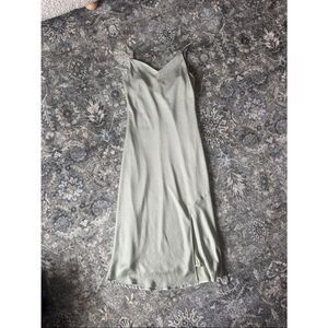 Willow Women's Sage Slip Dress with Spaghetti Straps